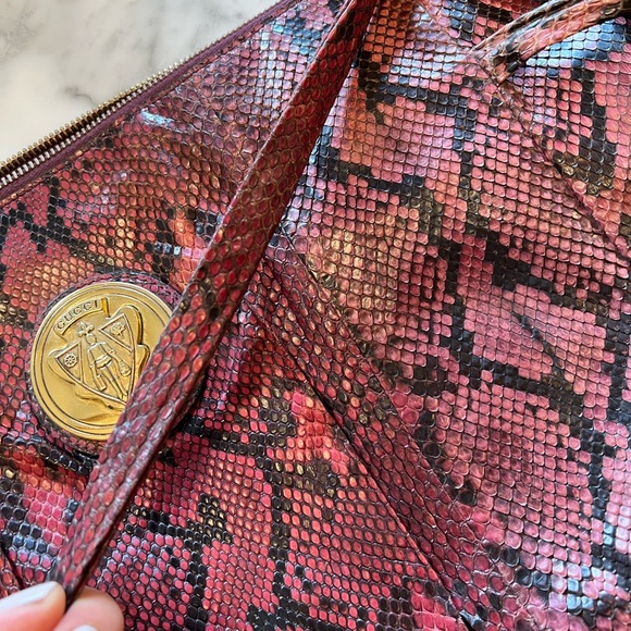 Gucci purple snakeskin large - Picture 5 of 14